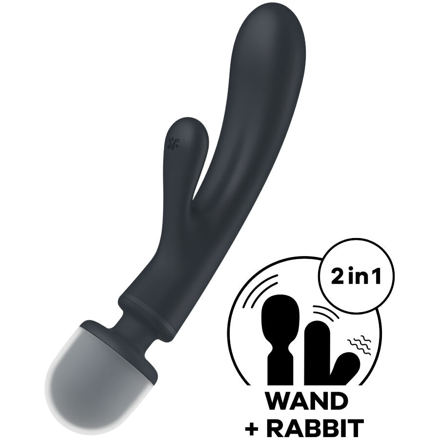 Triple Lover Rabbit Vibrator - Grey