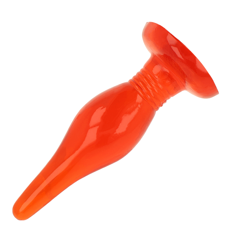 Red Silicone Anal Plug 14.2cm
