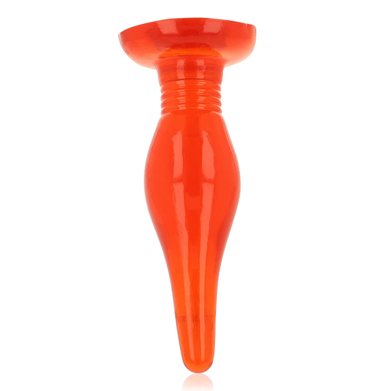 Red Silicone Anal Plug 14.2cm