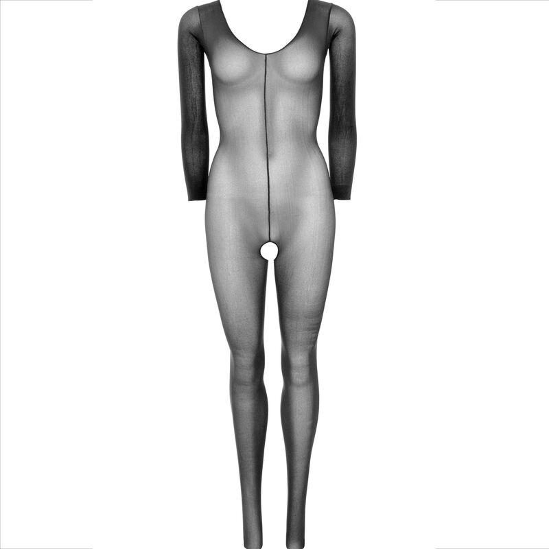 Seductive Black Long Sleeve Bodystocking