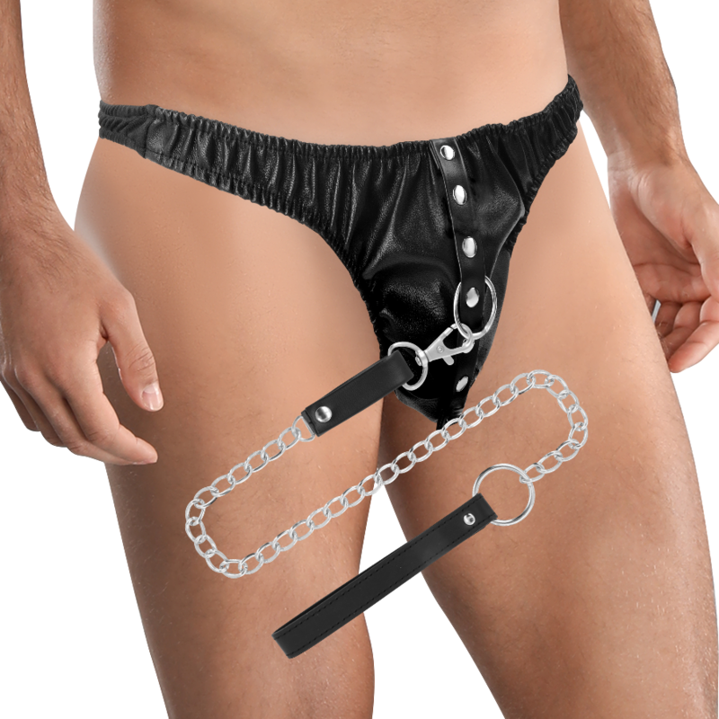 Seductive Metal Chain Bondage Thong