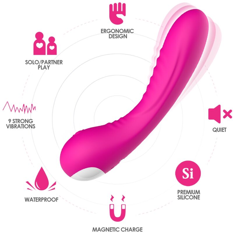Legend Silicone Vibrator - Fuchsia