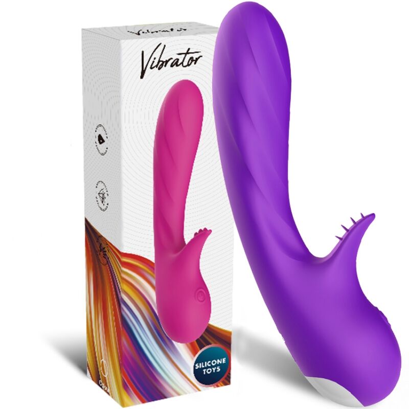 Purple Romance Dual Stimulator Vibrator