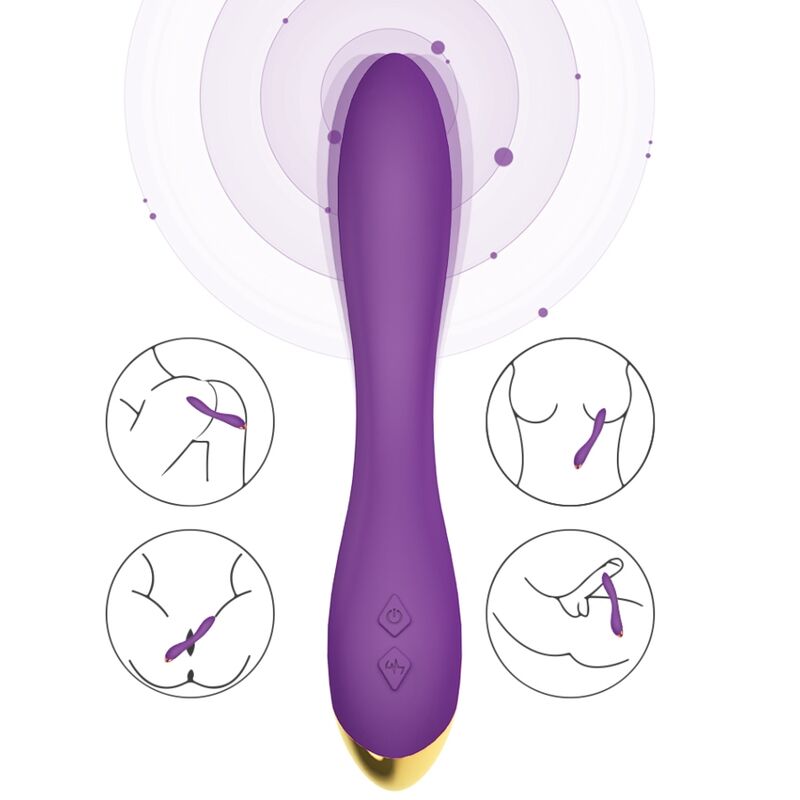 Vibrador Multi-Posição Flamingo Roxo