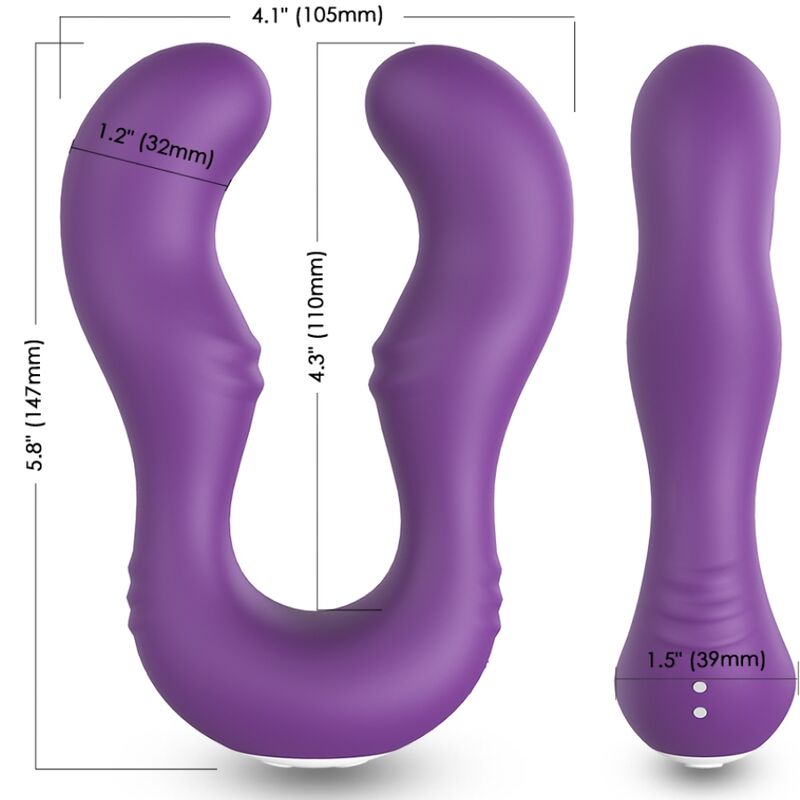 Seraph Purple Double Remote Vibrator