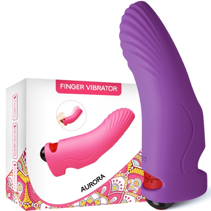 Vibrador de Dedo Aurora Púrpura