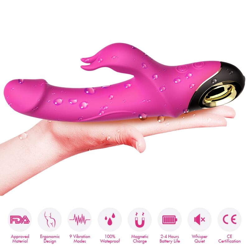Vibrador Rotativo Dildo Rabbit Meteror