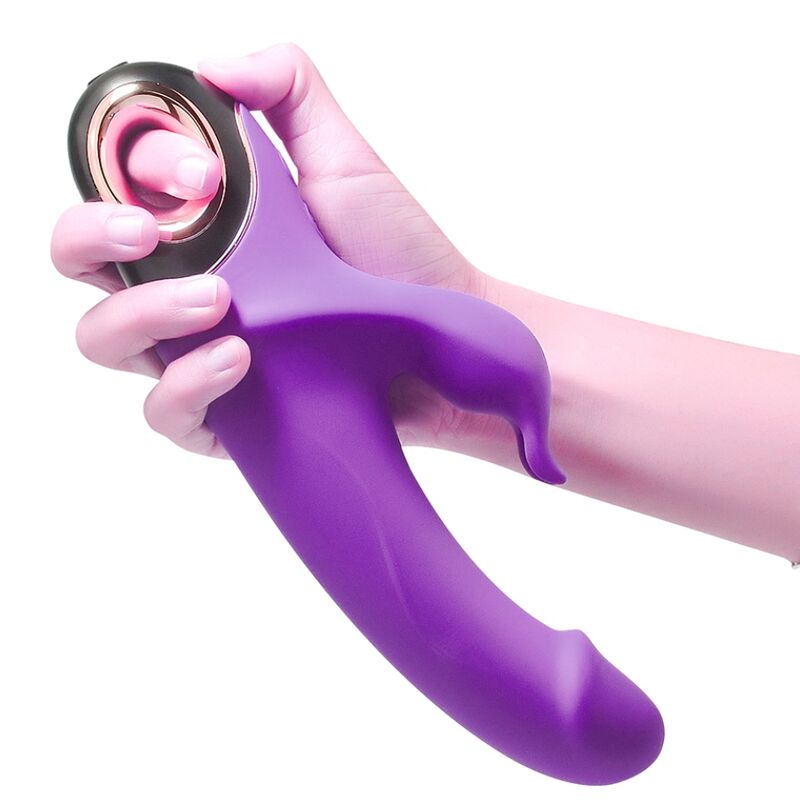Meteror Purple Rabbit Vibrator Dildo