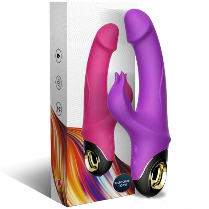 Meteror Purple Rabbit Vibrator Dildo