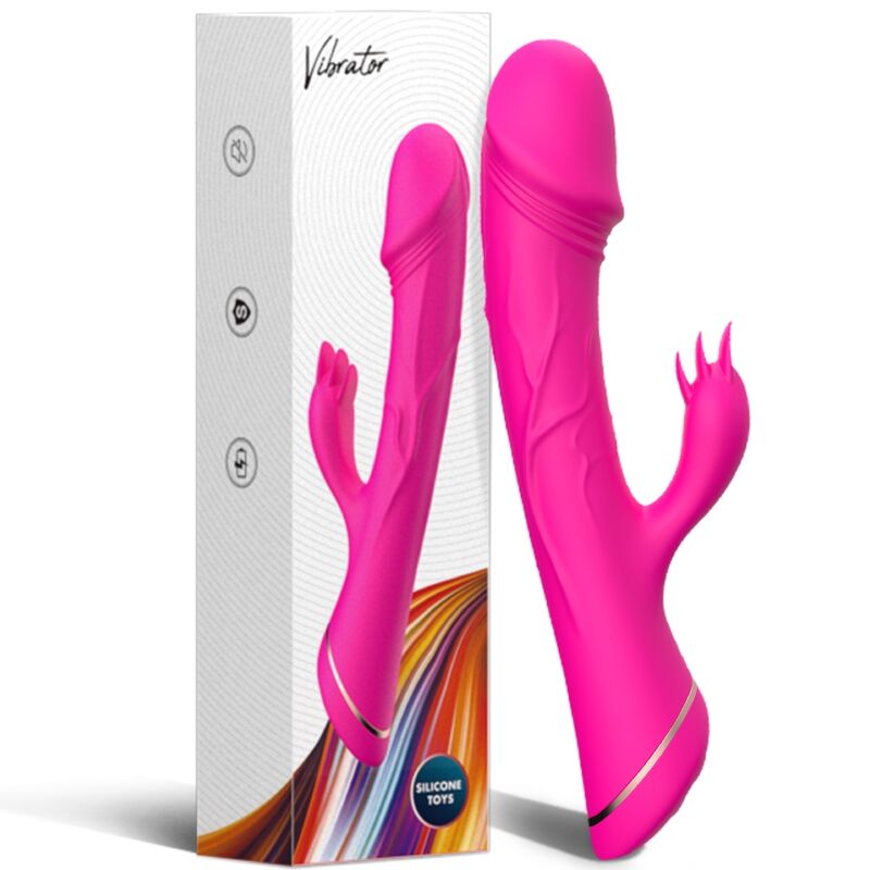 Vibrador Rabbit de Silicona - Fucsia