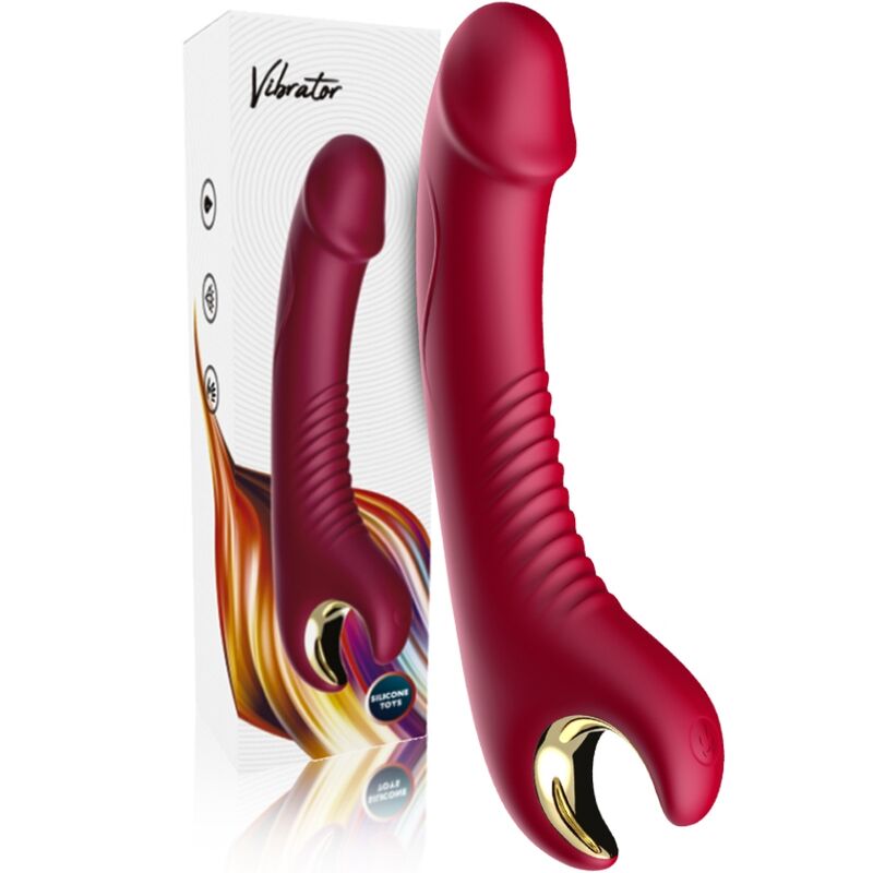 Dildo Vibrador y Rotador Prince Red
