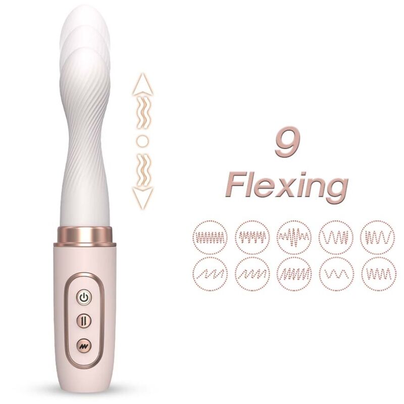 Yellow Automatic Telescopic Vibrator