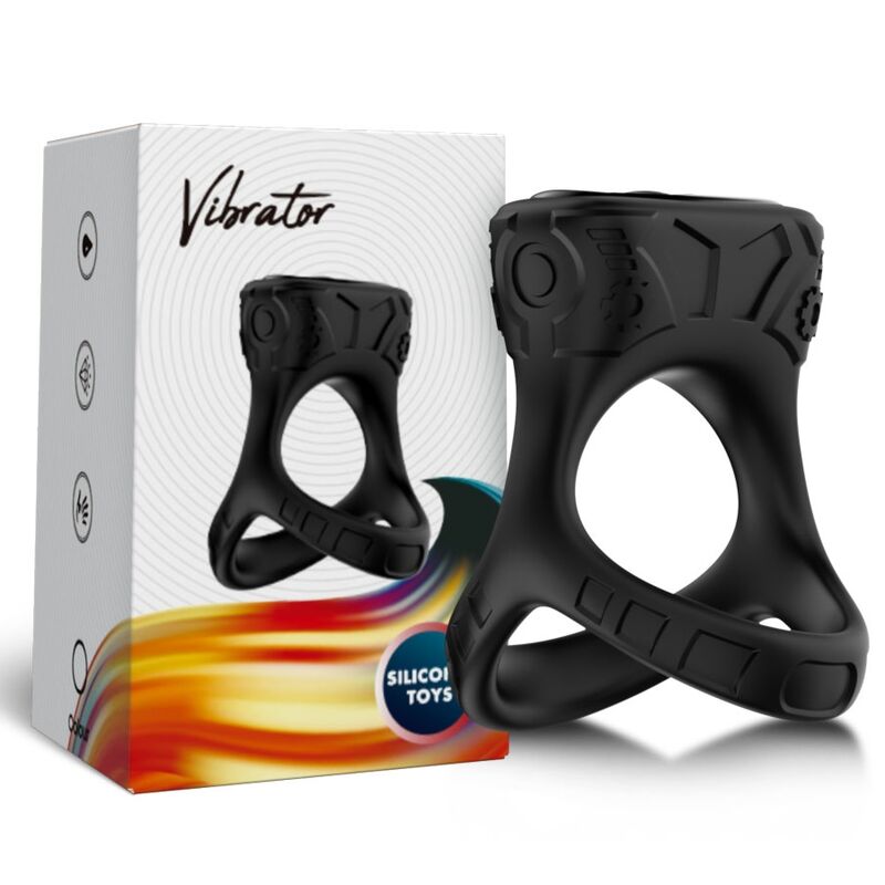 Multiposition Black Ring Vibrator