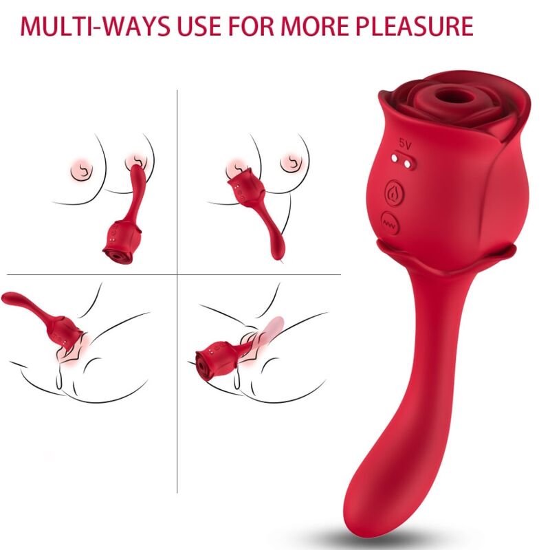 Roselover Red Vibrating Clitoral Stimulator