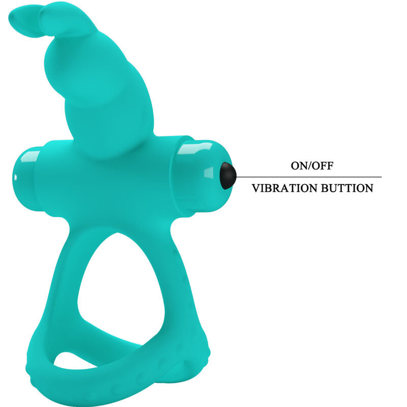 Figgy Green Rabbit Vibrator Ring