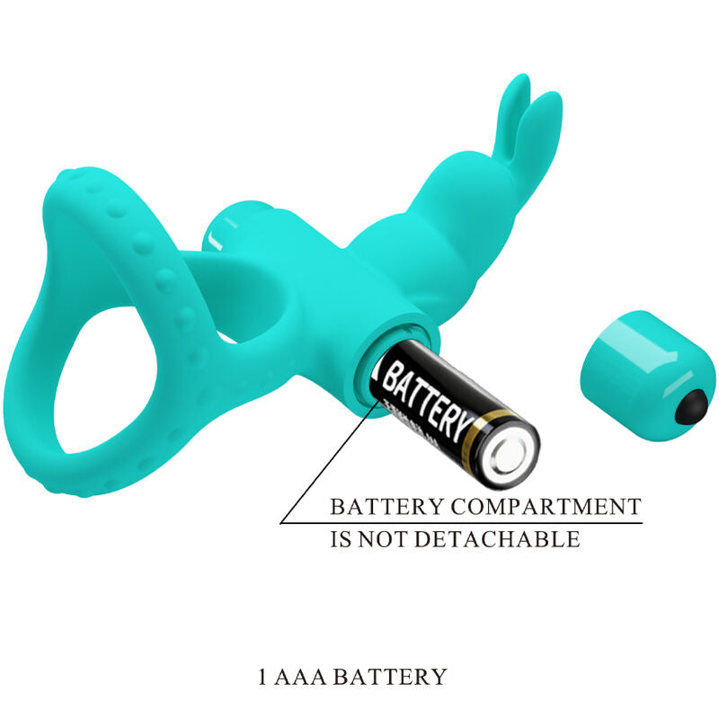Figgy Green Rabbit Vibrator Ring