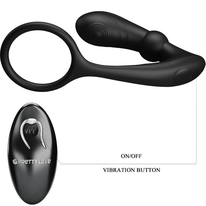 Warren Black Vibrating Anal Ring
