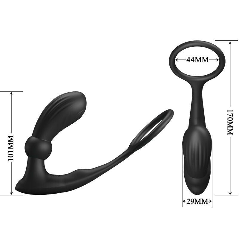Warren Black Vibrating Anal Ring