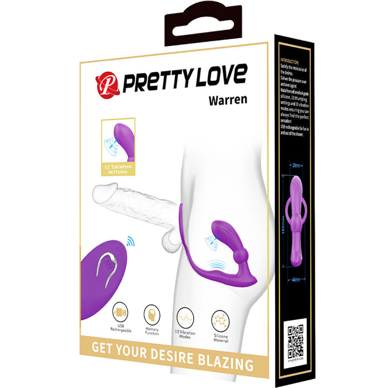 Warren Violet Vibrating Anal Ring