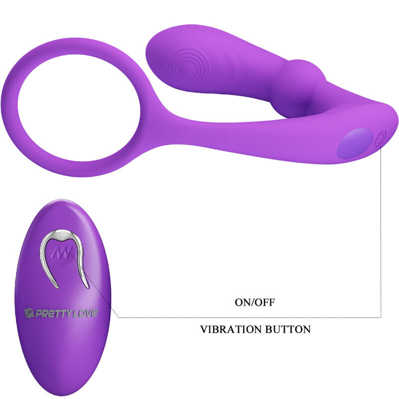 Warren Violet Vibrating Anal Ring