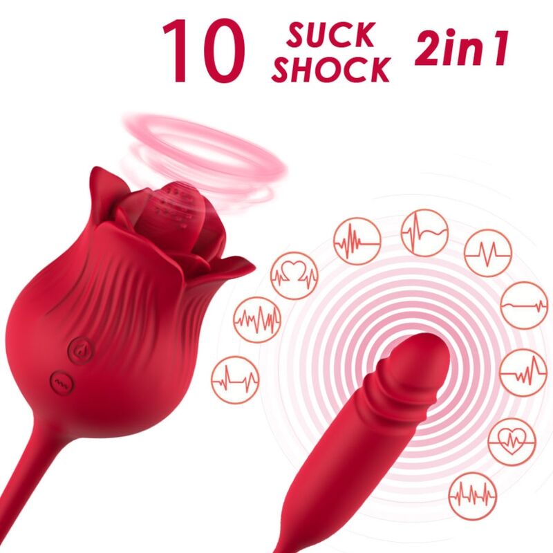 Roselip Vibrating Clit Licker - Red
