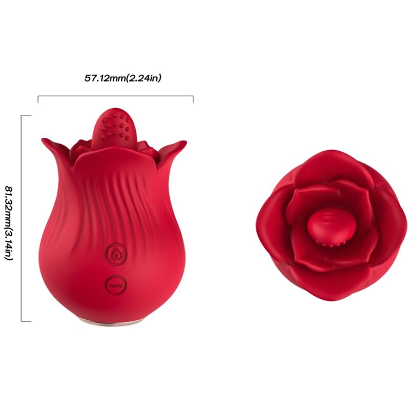 Rose Dual Pleasure Vibrator & Stimulator