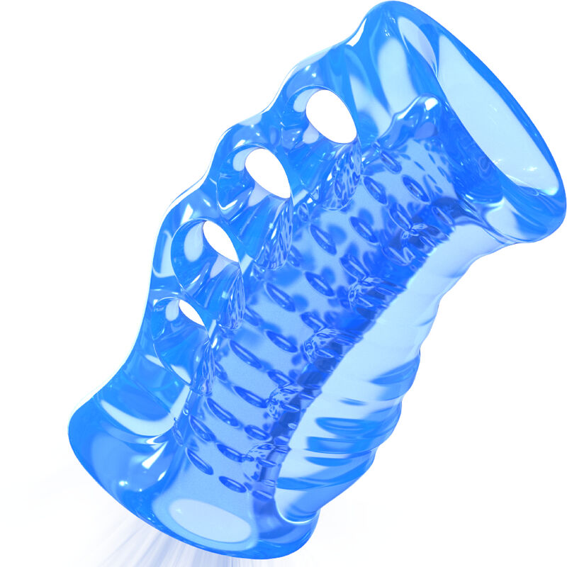 Masturbador de Dedo de Silicona Azul
