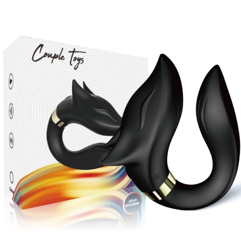 Black Fox Couples Remote Control Vibrator