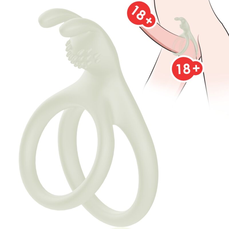 Anillo Vibrador Luminoso Tensy con Doble Estimulador