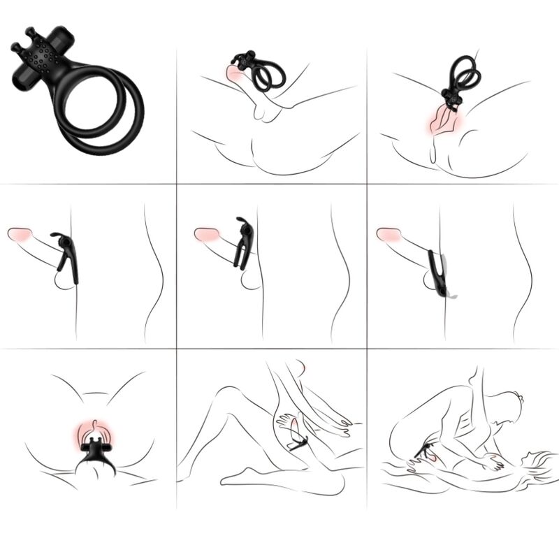 Traveler Rabbit Double Vibrator Ring