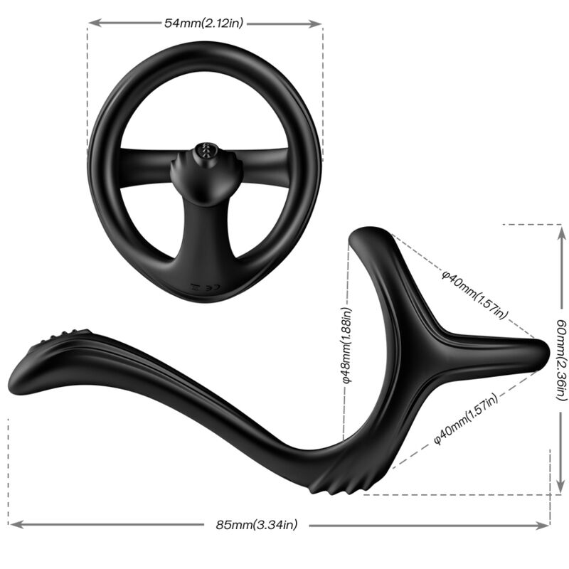 Treasure Double Black Anal Ring