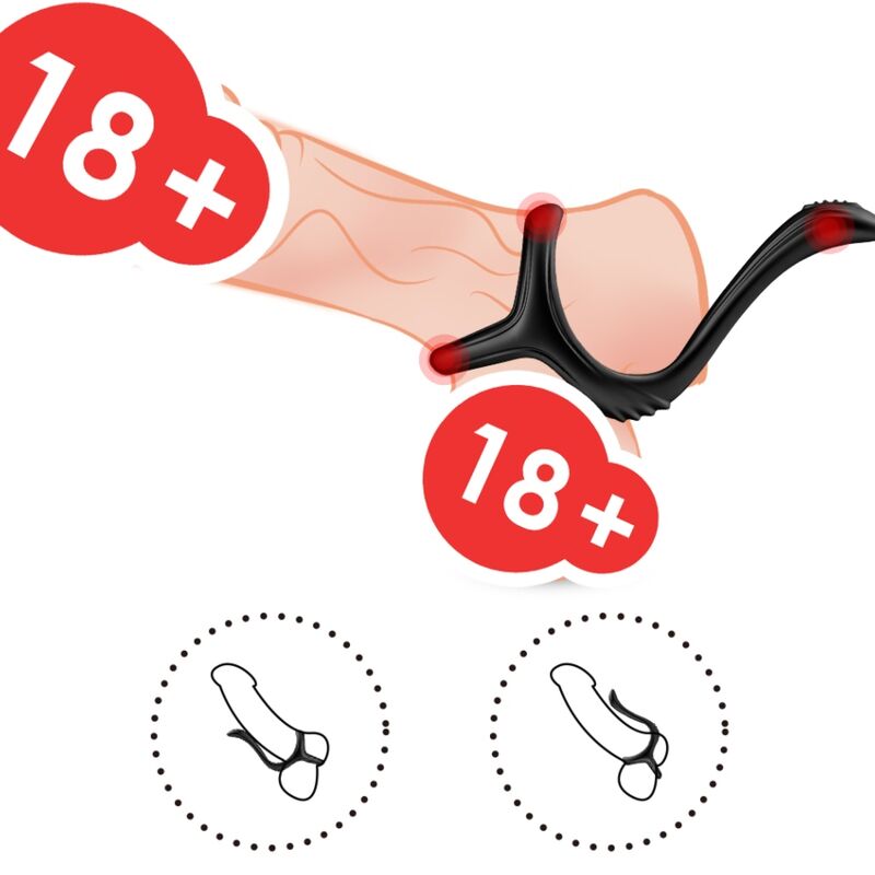 Treasure Double Black Anal Ring