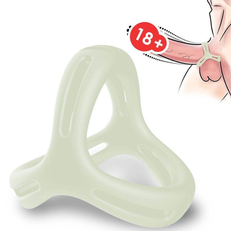 Glowing Multiposition X-Ring Sex Toy