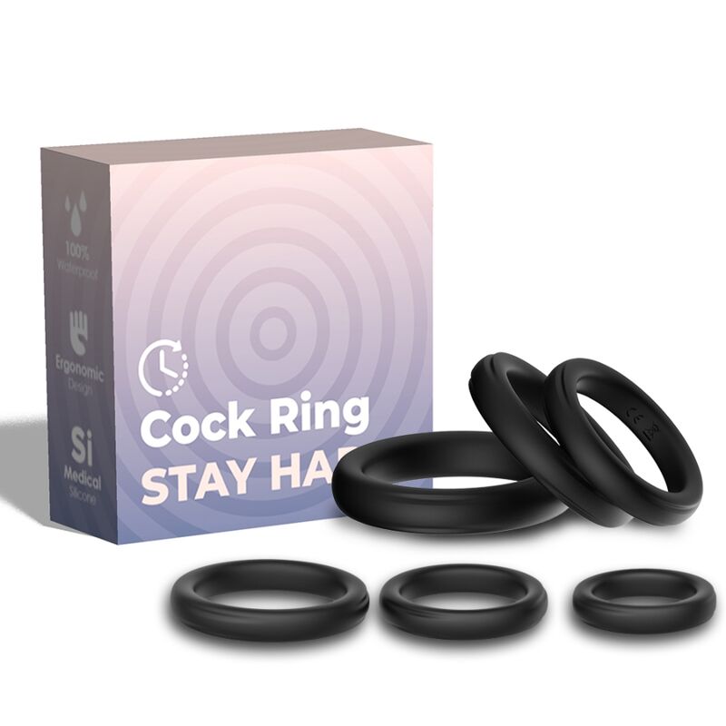Silicone Lock Rings - Black