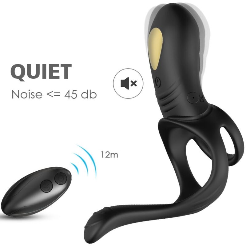 Joy Jumper Vibrating Couples Ring & Remote Anal Plug