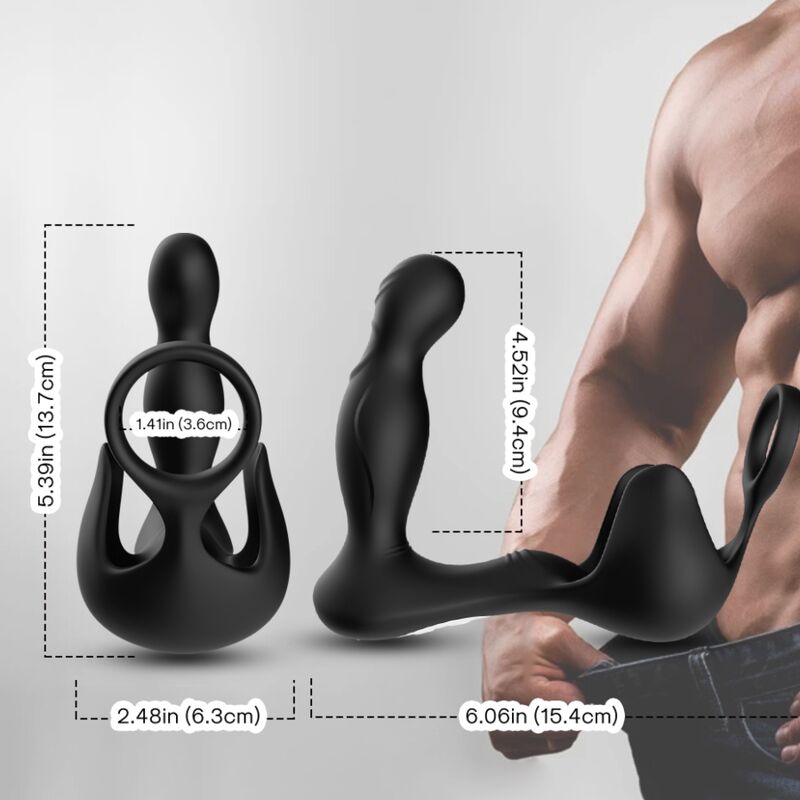 Remote Control Vibrating Anal & Testicle Ring