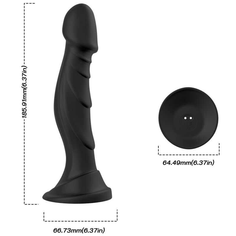 Remote Control Vibrating Dildo & Anal Plug