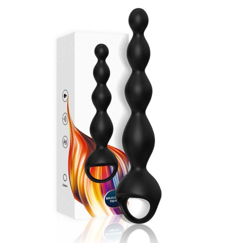 Black Finger Vibrator with Anal Plug