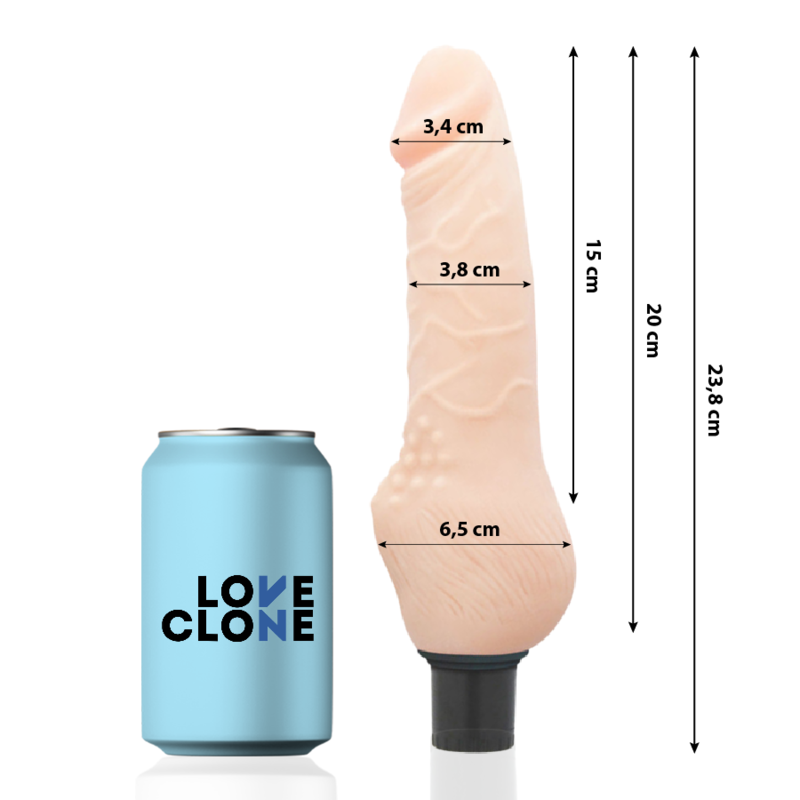 Dildo Realista Autolubricante Daven 23,8 cm