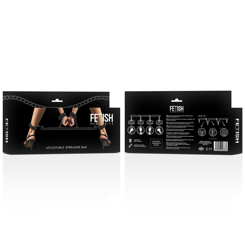 Barra Separadora de Bondage Ajustable de 4 Piezas