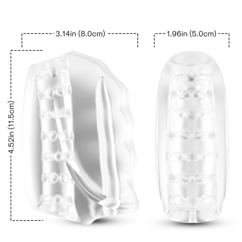 Transparent Master Masturbator & Vibrator