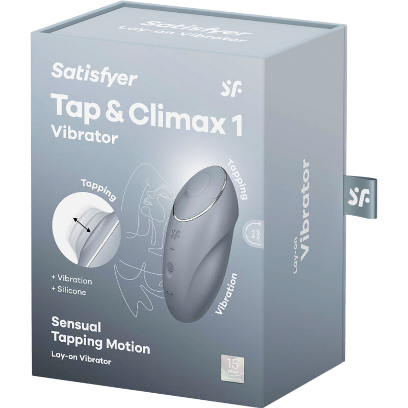 Tap & Climax 1 Lay-On Vibrator Grey