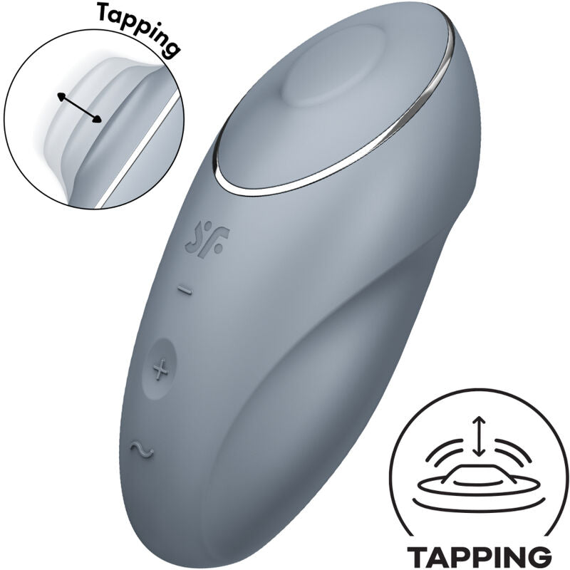 Tap & Climax 1 Lay-On Vibrator Grey