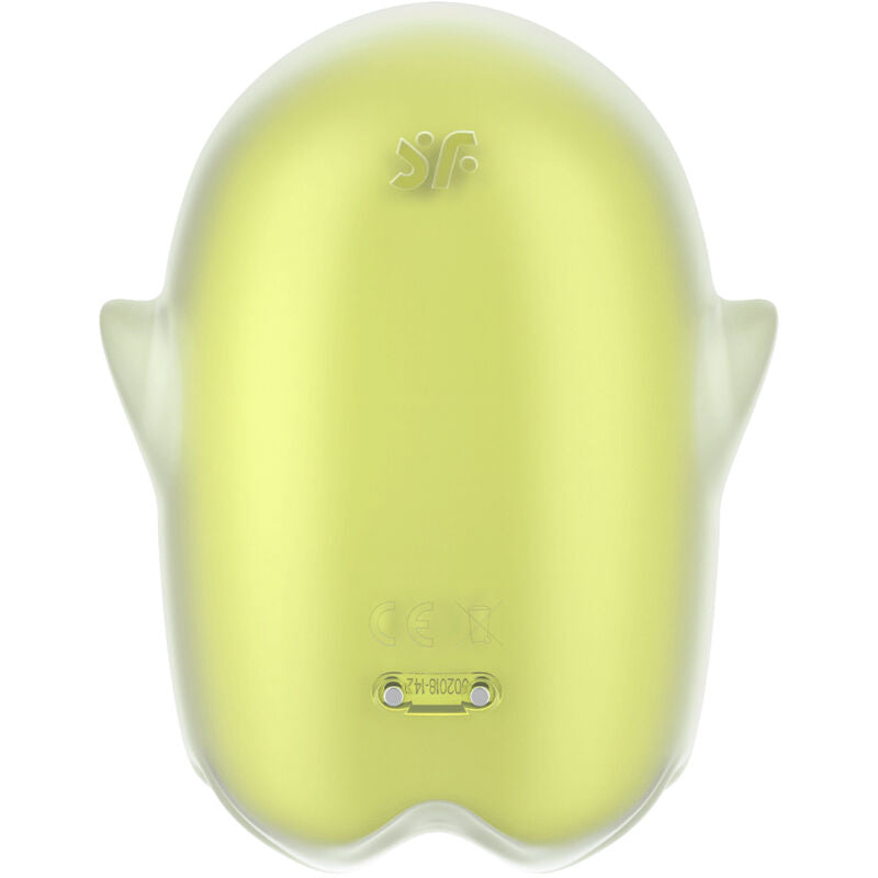 Glowing Ghost Yellow Air Pulse Vibrator