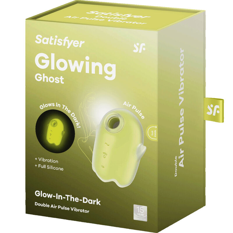 Glowing Ghost Yellow Air Pulse Vibrator