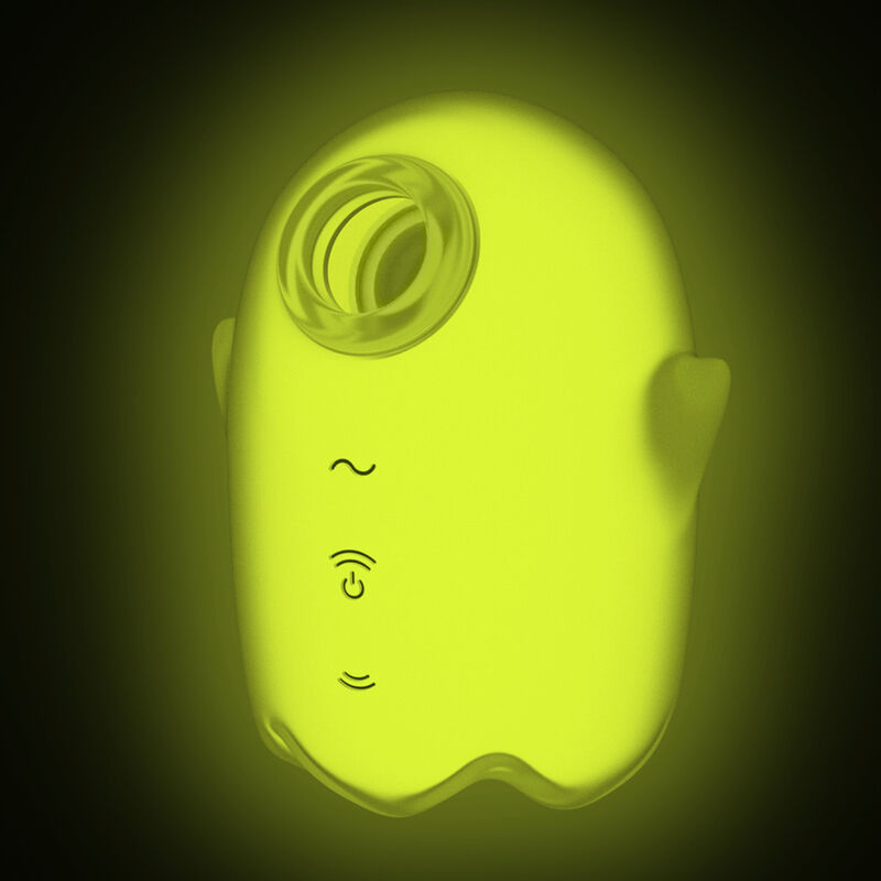 Glowing Ghost Yellow Air Pulse Vibrator