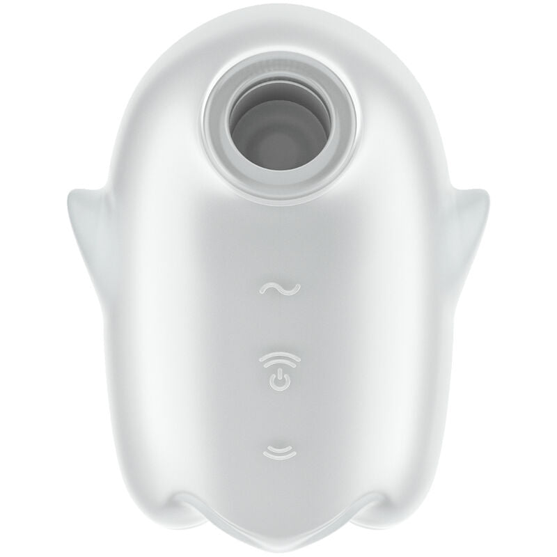 Glowing Ghost Air Pulse Vibrator White