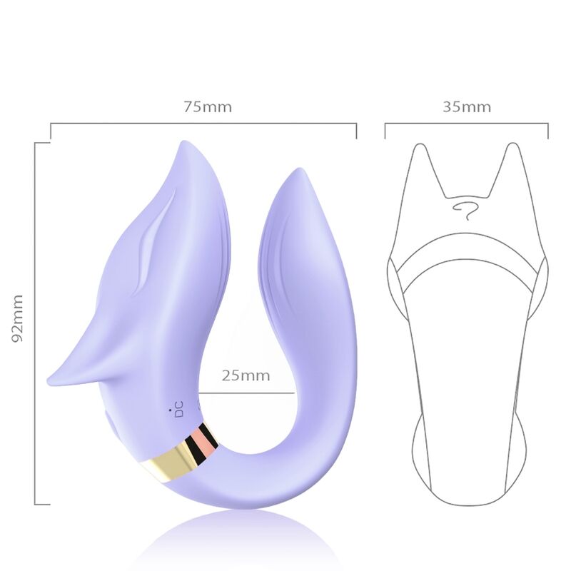Remote Control Fox Couples Vibrator
