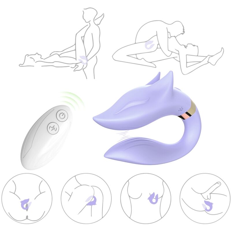 Remote Control Fox Couples Vibrator