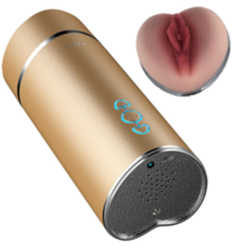 Vibrador Masturbador de Vagina Dorada